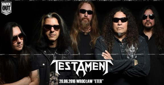 Wygraj bilet na koncert Testament we Wrocławiu! do godz. 14:00