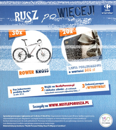 Konkurs "Nestlé Porus za Polskę: Rusz po Więcej w Carrefour"