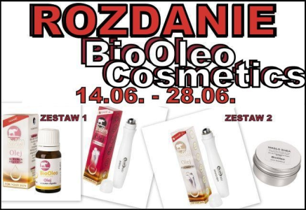 Konkurs "ROZDANIE z BioOleo Cosmetics - 2 zestawy kosmetyków do wygrania"