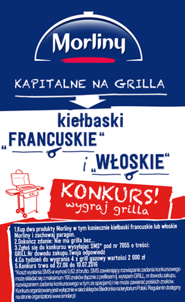 Konkurs "Wielkie grillowanie z Morlinami w Biedronce"