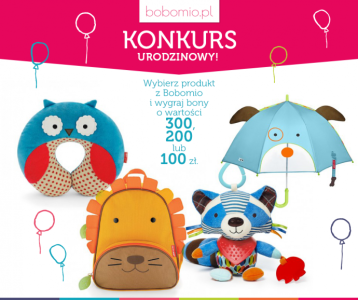 Konkursu Urodzinowy na Fanpage’u Bobomio.pl