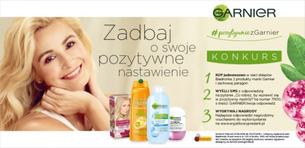 Konkurs "Zadbaj o swoje pozytywne nastawienie" Biedronka