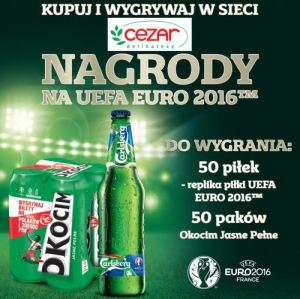 Konkurs Okocim i Carlsberg w sklepach Cezar, 18+