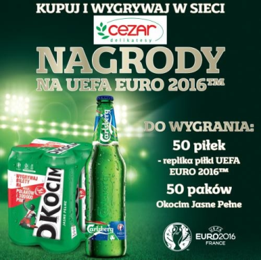 Konkurs Okocim i Carlsberg w sklepach Cezar, 18+