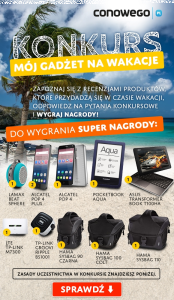 Konkurs "Mój gadżet na wakacje"