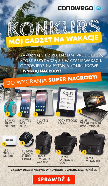Konkurs "Mój gadżet na wakacje"