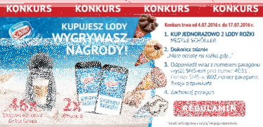 Konkurs "Kupujesz lody Nestle, wygrywasz nagrody" Biedronka