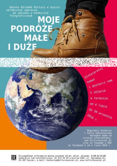 Konkurs "Moje podróże małe i duże"