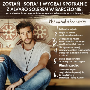 Konkurs: Zostań "Sofią" i wygraj spotkanie z Alvaro Solerem w Barcelonie!