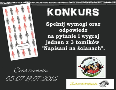 Konkurs z "Napisani na ścianach"