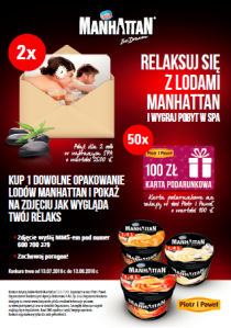 Konkurs Manhattan - wygraj pobyt w SPA! Piotr i Paweł