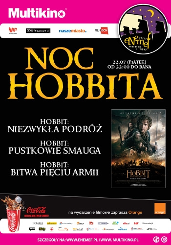Konkurs "ENEMEF: Noc Hobbita w Multikinie Warszawa Targówek" do godz. 12:00