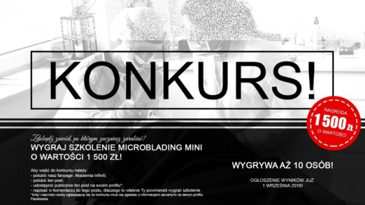 Wygraj 1 z 10 szkoleń po 1500zł