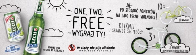 Konkurs "One, two, FREE, wygraj Ty" Stokrotka, 18+