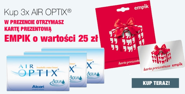 Kup 3x Air Optix i otrzymaj kartę Empik o wartości 25zł