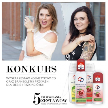 Konkurs "Podaj przepis na przyjaźń i wygraj jeden z 5 zestawów bransoletek przyjaźni i kosmetyków CD"