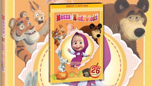 Wygraj pakiet płyt z przygodami Masza i Niedźwiedź!