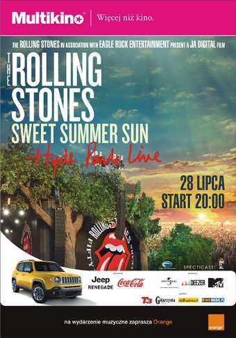 Konkurs "The Rolling Stones w Multikinie" Poznań Malta, do godz. 12:00