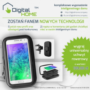 Konkurs "Zostań fanem nowych technologii - wygraj uchwyt rowerowy"