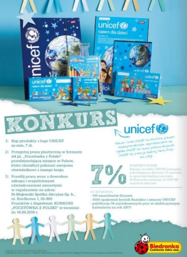 Konkurs "Pocztówka z Polski" Biedronka