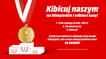 Konkurs "Kibicuj naszym na olimpiadzie i zgarniej kasę" Media Markt