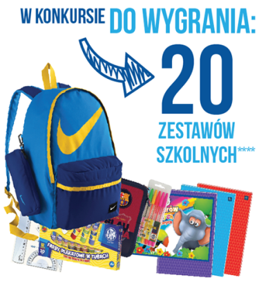 Konkus "Radosny powrót do szkoły z E. Wedel" Delikatesy Centrum