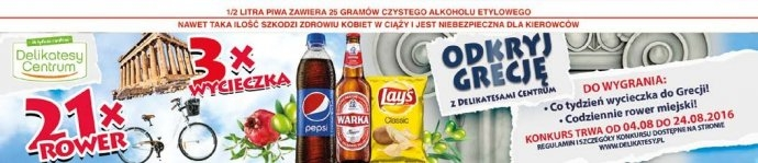 Konkurs "Odkryj Grecję z Delikatesami Centrum"