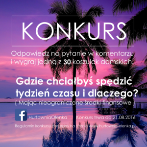 Konkurs "Gdzie na wakacje?"