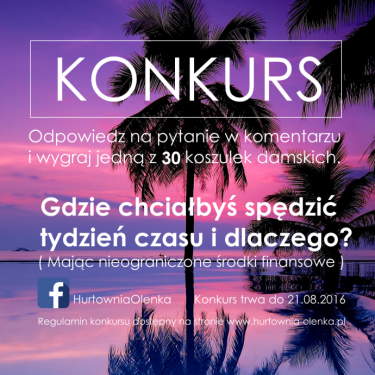 Konkurs "Gdzie na wakacje?"