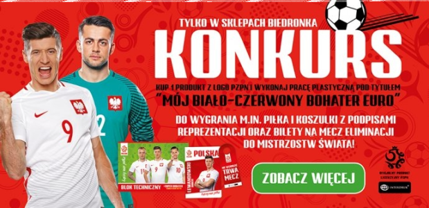 Konkurs plastyczny dla dzieci "Mój biało-czerwony Bohater EURO 2016"
