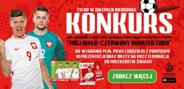 Konkurs plastyczny dla dzieci "Mój biało-czerwony Bohater EURO 2016"