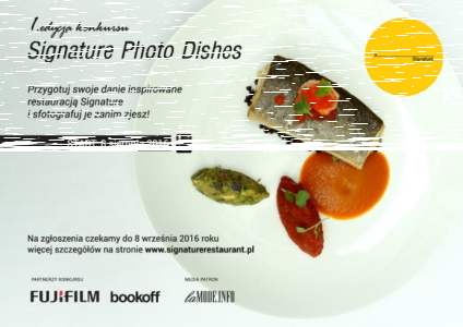Konkurs "1. edycja Signature Photo Dishes"