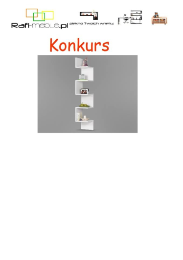 Wygraj śliczną półkę narożną "EDYTA"