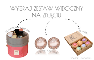 Konkurs: wygraj kosmetyczkę, kolczyki i kule do kąpieli
