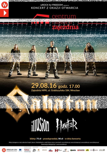 Wygraj bilet na koncerty Sabaton, Illusion i Hunter we Wrocławiu!