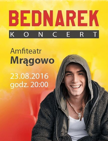 Wygraj zaproszenie na koncert Kamila Bednarka w Mrągowie!