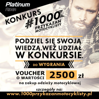 Konkurs "1000 przykazań motocyklisty"