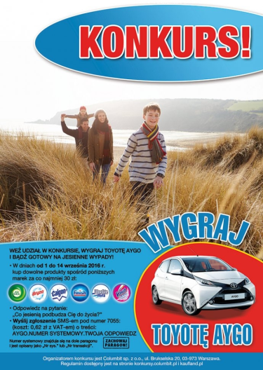 Konkurs "Jedź z rodziną na jesienny wypad" Kaufland