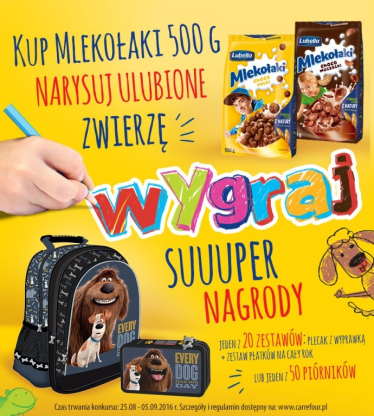 Konkurs "Mlekołaki – moje ulubione zwierzę"