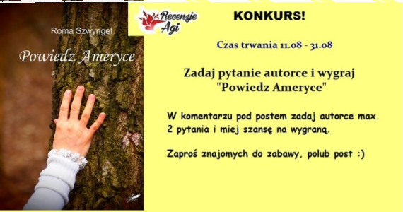 Konkurs "Zadaj autorce pytania i wygraj"