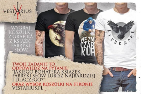 Wygraj koszulkę z grafiką Fabryki Słów