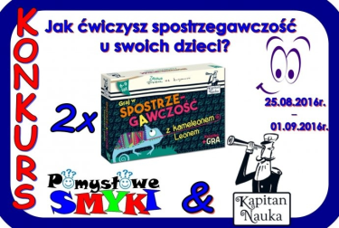 Konkurs "Jak ćwiczysz spostrzegawczość u swoich dzieci?'"