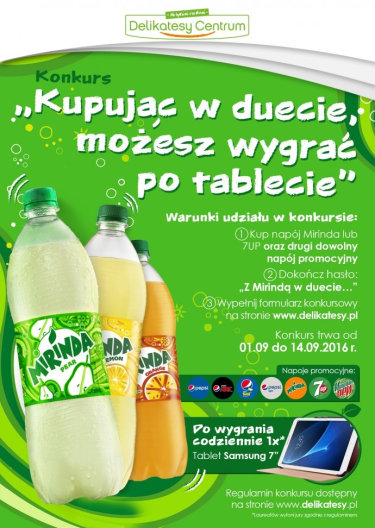 Konkurs "Kupując w duecie, możesz wygrać po tablecie"