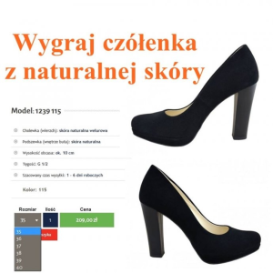 Wygraj czółenka z naturalnej skóry