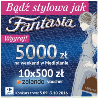 Konkurs fotograficzny "Bądź stylowa jak Fantasia" Carrefour