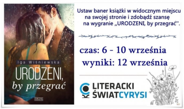 Konkurs przedpremierowy ''Urodzeni, by przegrać'' Iga Wiśniewska