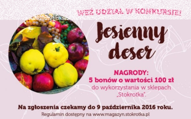 Konkurs "Jesienny deser" Stokrotka