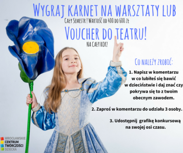 Wygraj karnet na warsztaty lub voucher do teatru