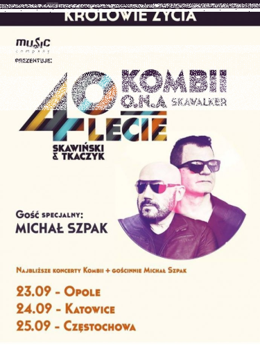 Wygraj podwójną wejściówkę na koncert Kombii w Spodku