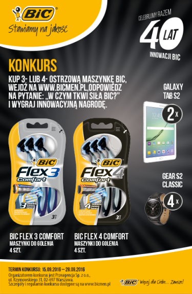 Konkurs "Celebrujmy razem 40 lat innowacji BIC" Super-pharm